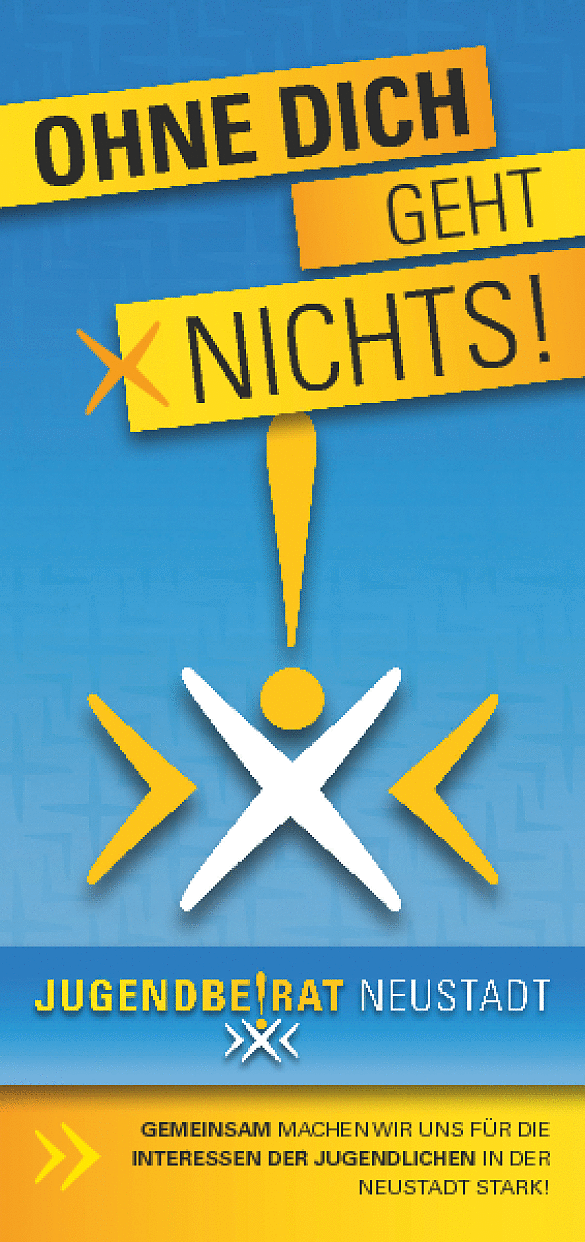 Hinweisflyer des Jugendbeirates Neustadt